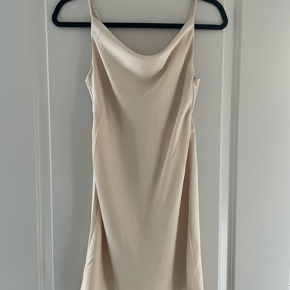 Cream Slip Dress